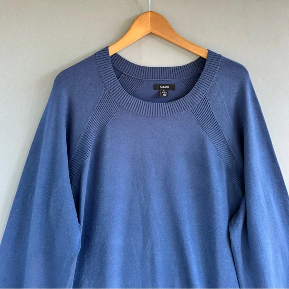 🎉5 for $40🎉 Alfani Sweater Pullover Women Size XL Blue - Picture 3 of 9